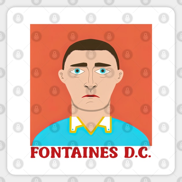Fontaines DC • • Retro Fan Design Sticker by unknown_pleasures